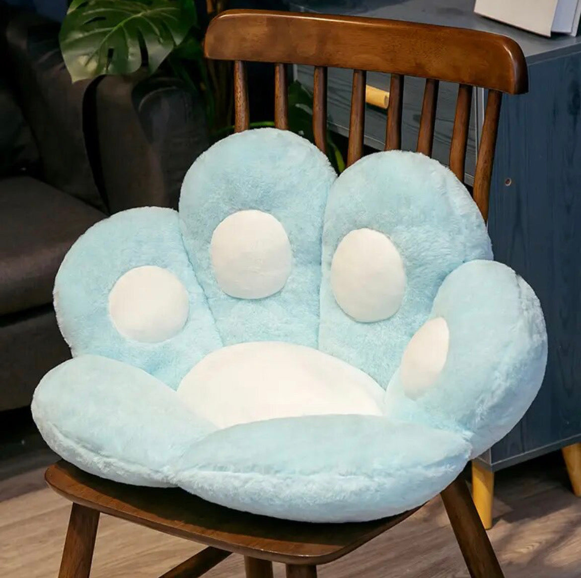 Kawaii Cat Paw Plush Cushion