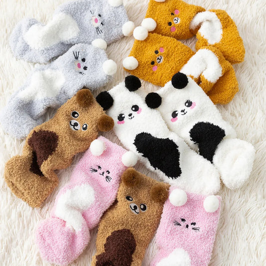 Kawaii Fuzzy Friends Socken