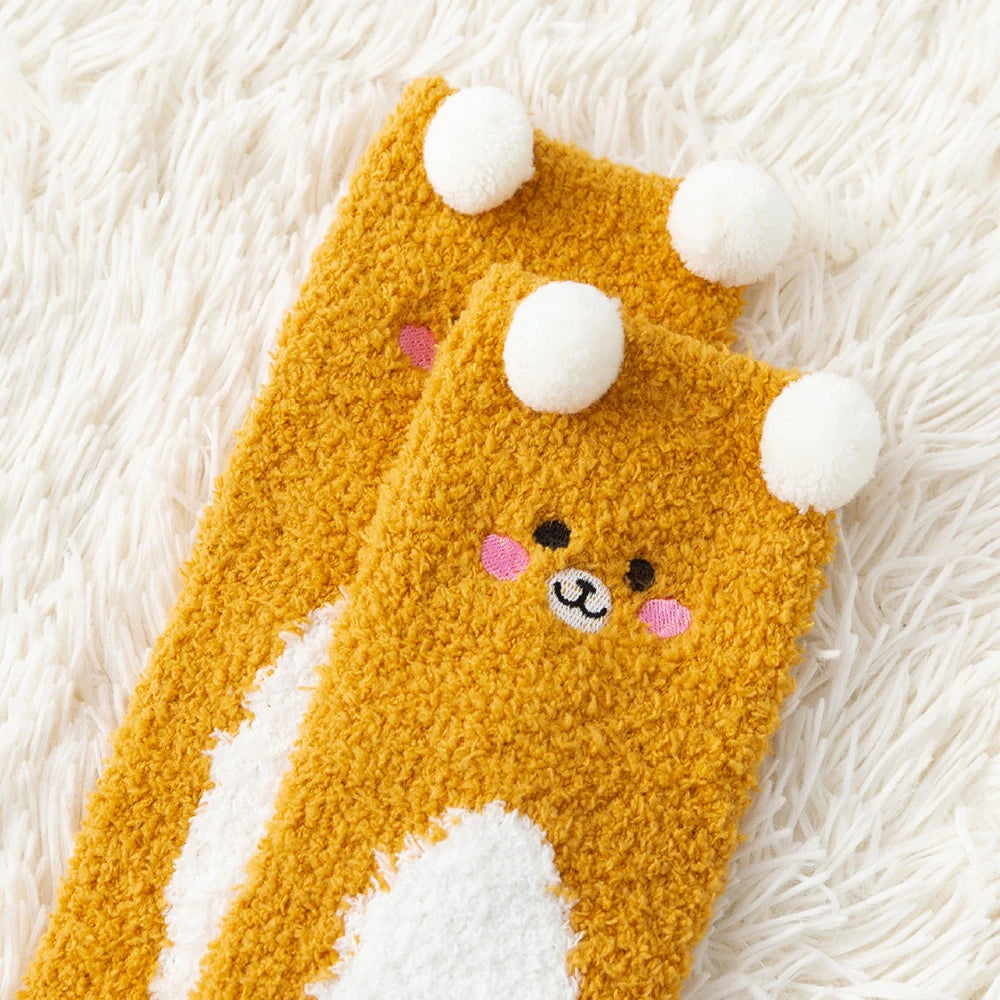 Kawaii Fuzzy Friends Socken