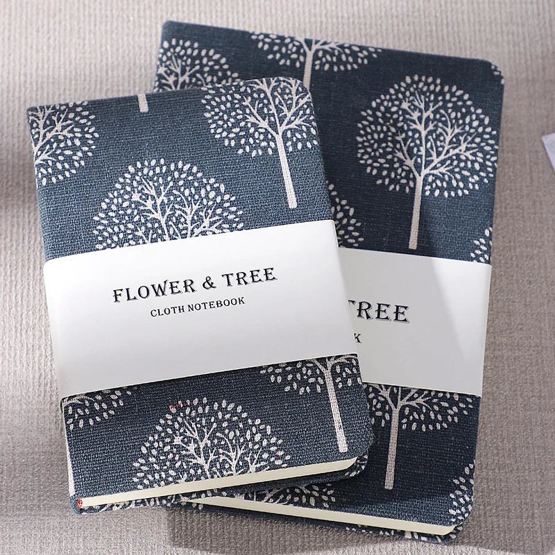 Linen Floral Printed Journal