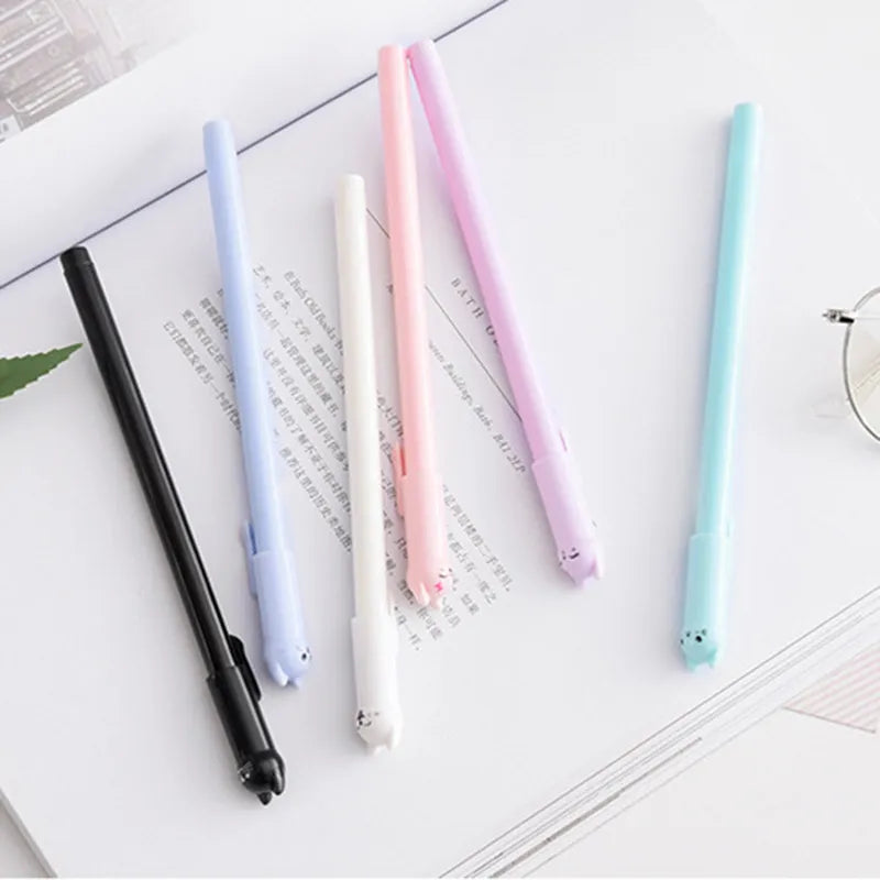 Kawaii Cat Gel Pens- Set of 6