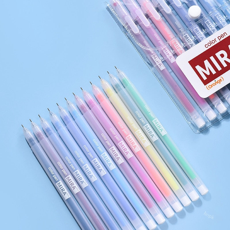 'Mira Style' Colour Gel pens- Set of 12