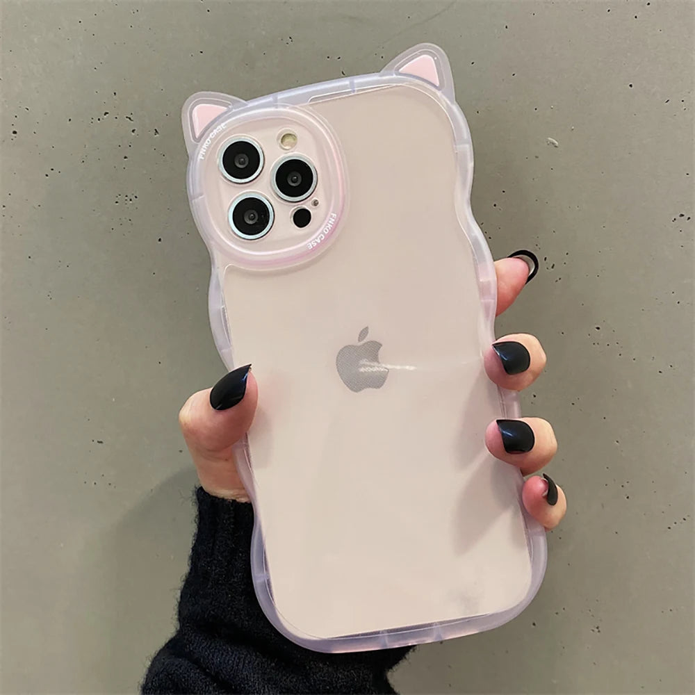 Wavy Cat Ears Phone case