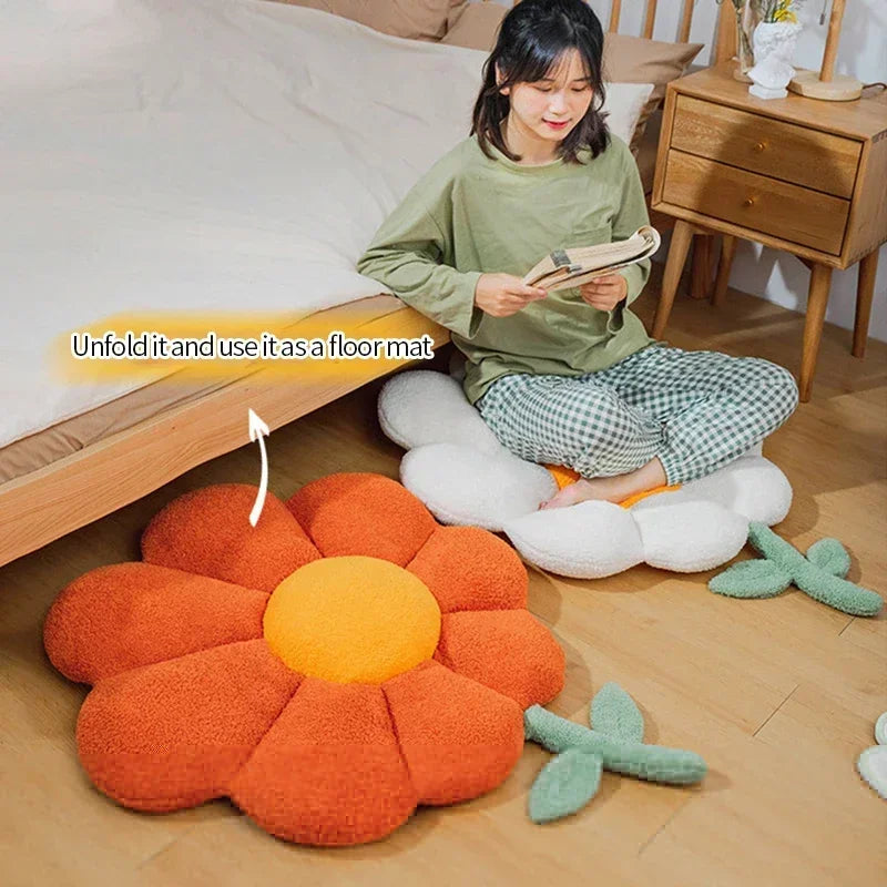 Large Cozy Flower Cushion Pillow