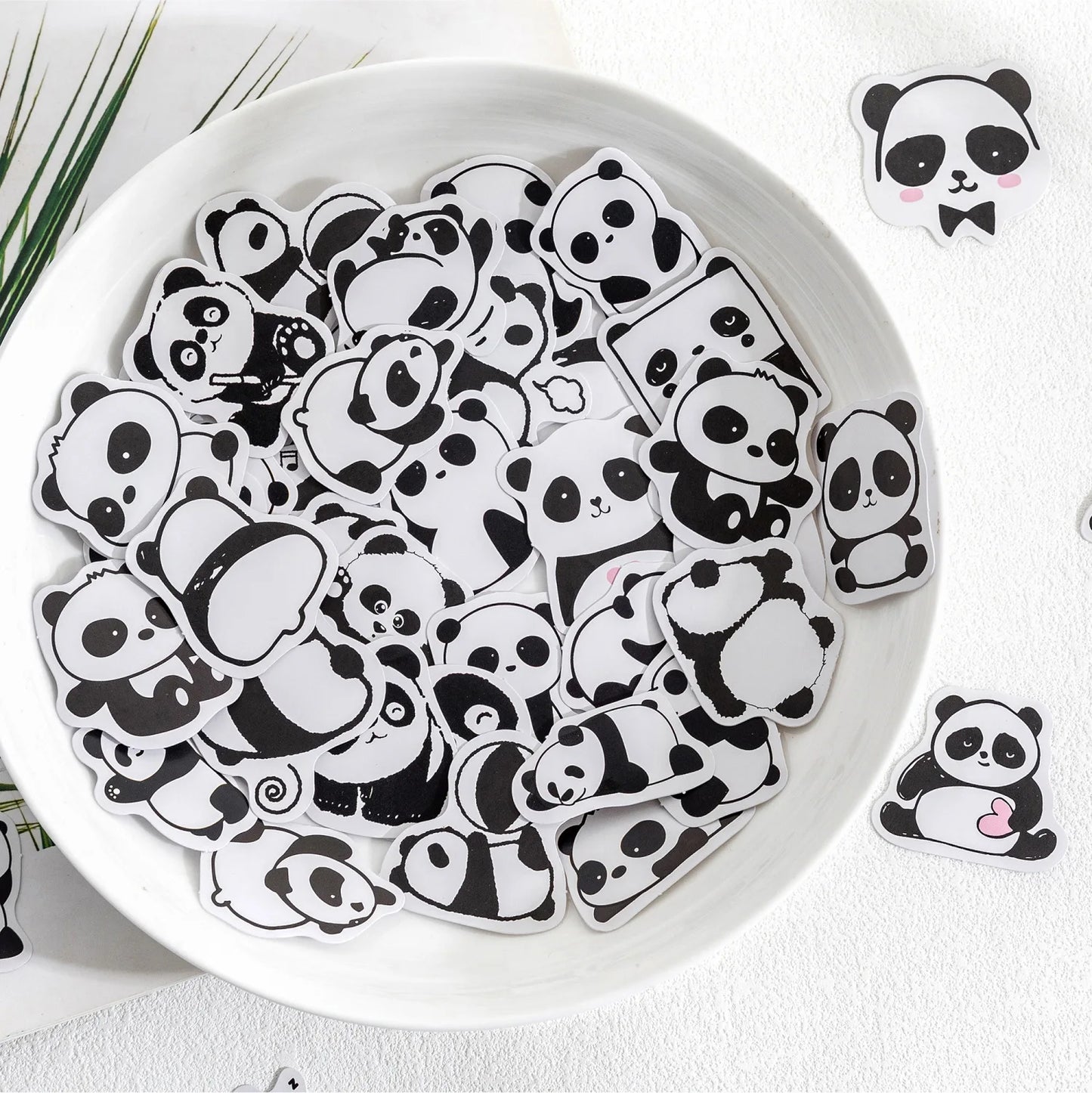 Panda Themed Stickers- 45 pcs