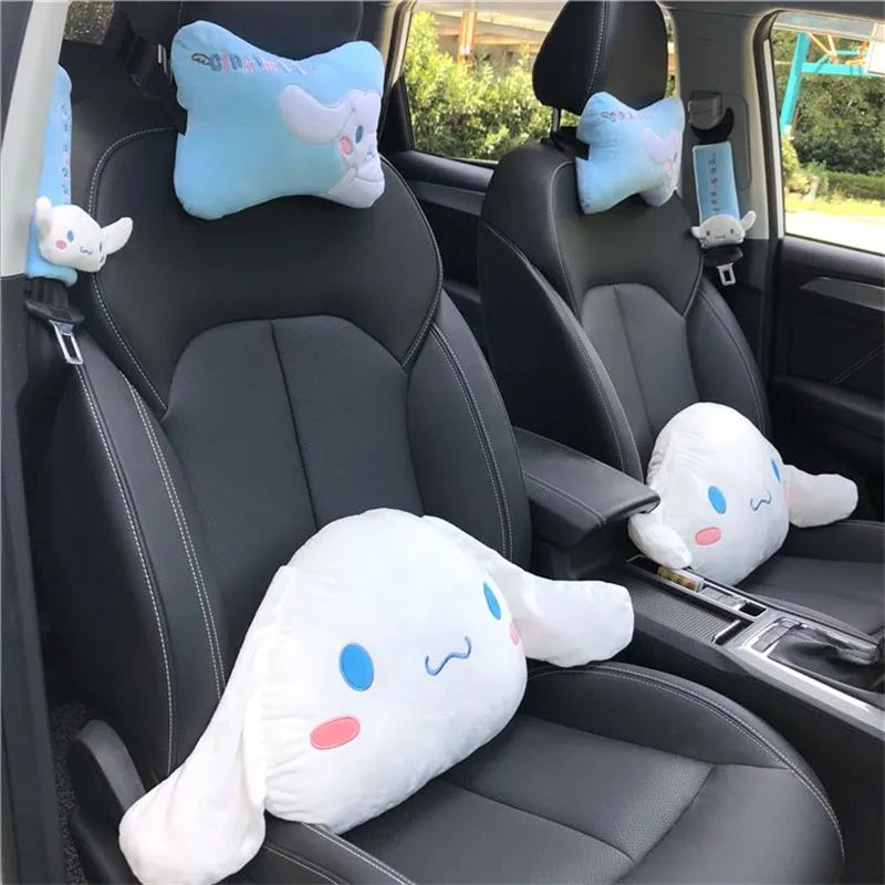 Sanrio Cinnamoroll Headrest Pillow Seat Belt Cover Cushion