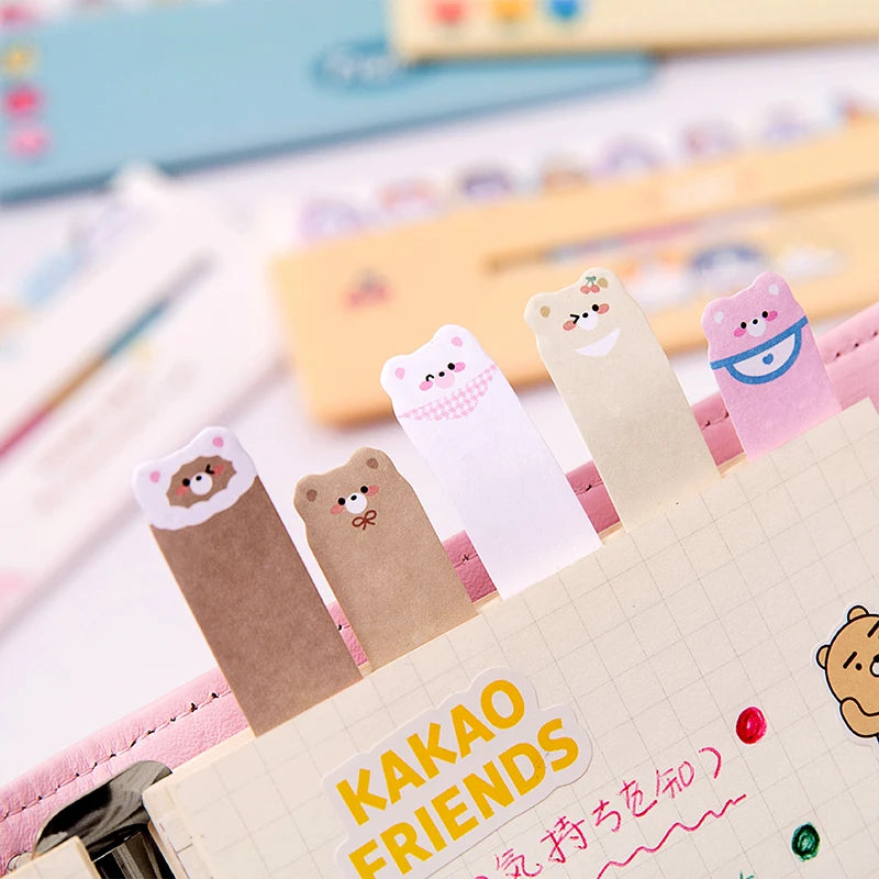 Cute Cartoon Sticky Markers- 120 sheets