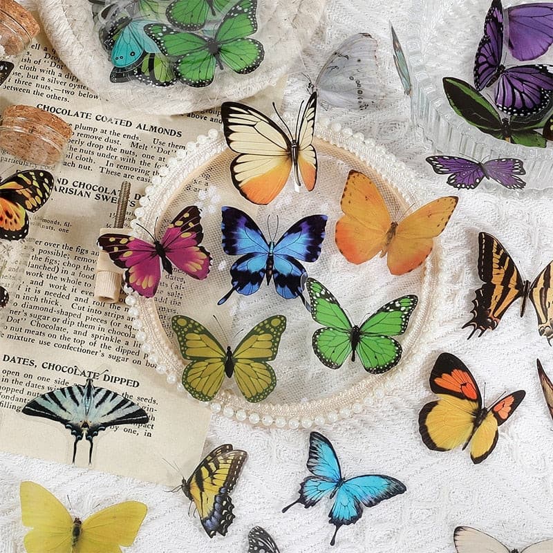 80 Pcs Butterfly Stickers