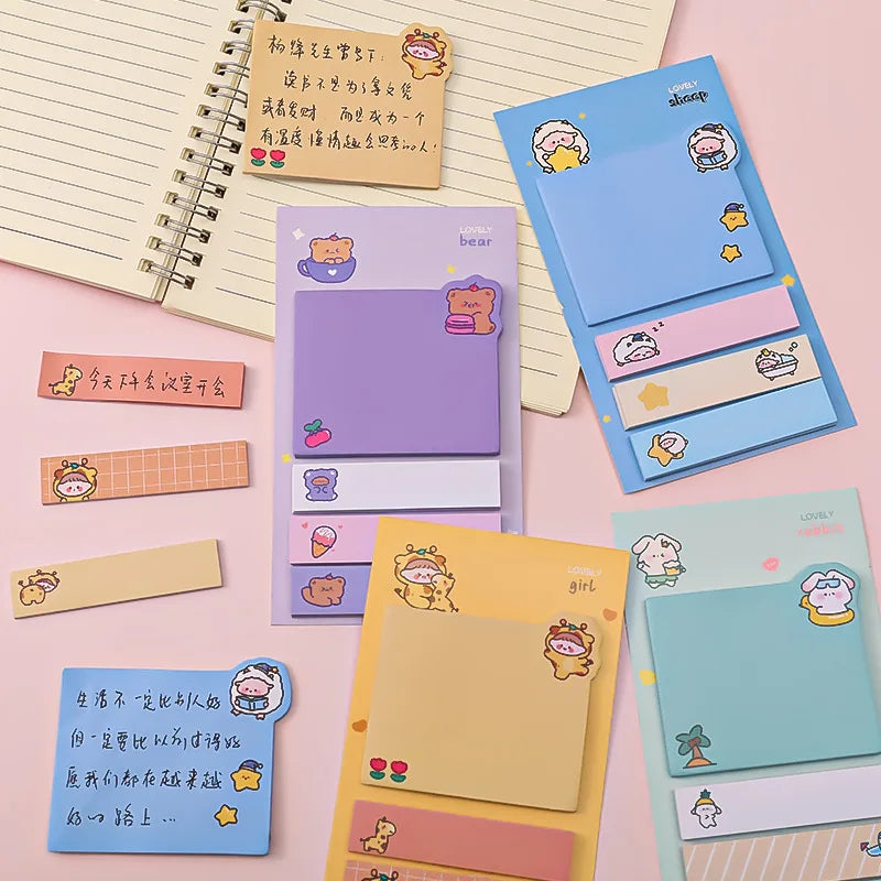 Adorable Animals Memo Pad- 4 pcs