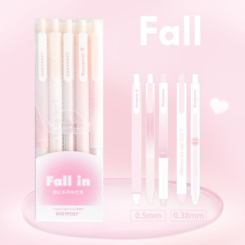 Fall In Blush Pens Set- 5 pcs