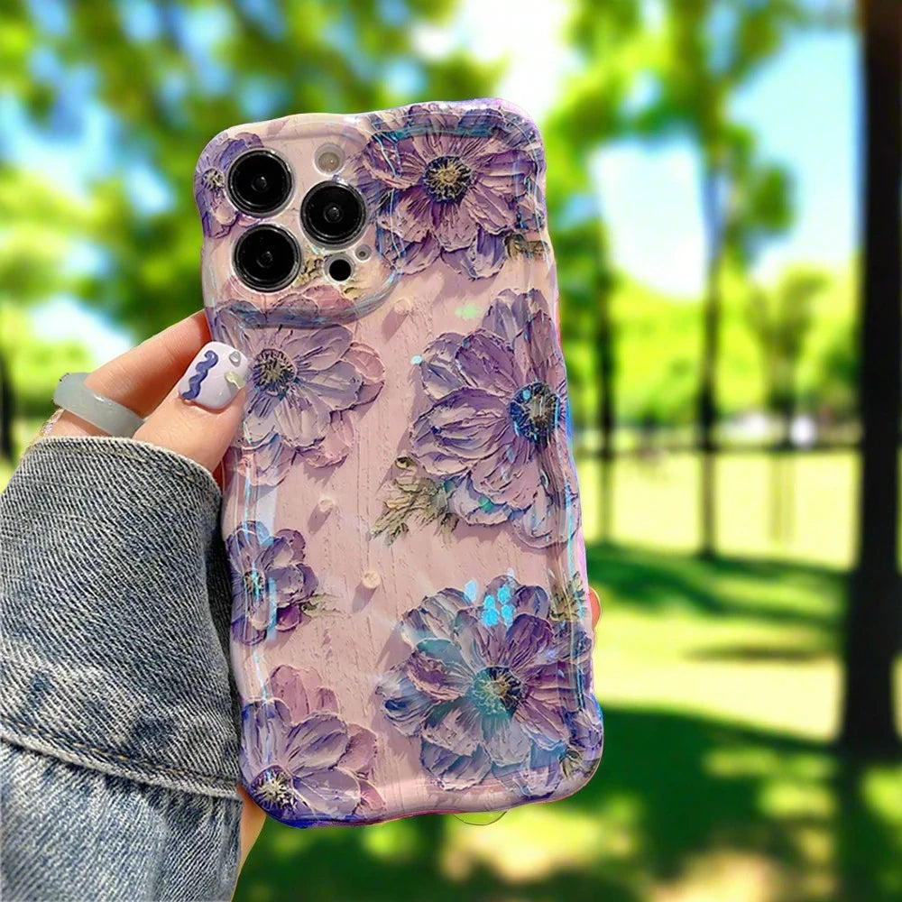 Blossom Glow iPhone Case- Lavendar