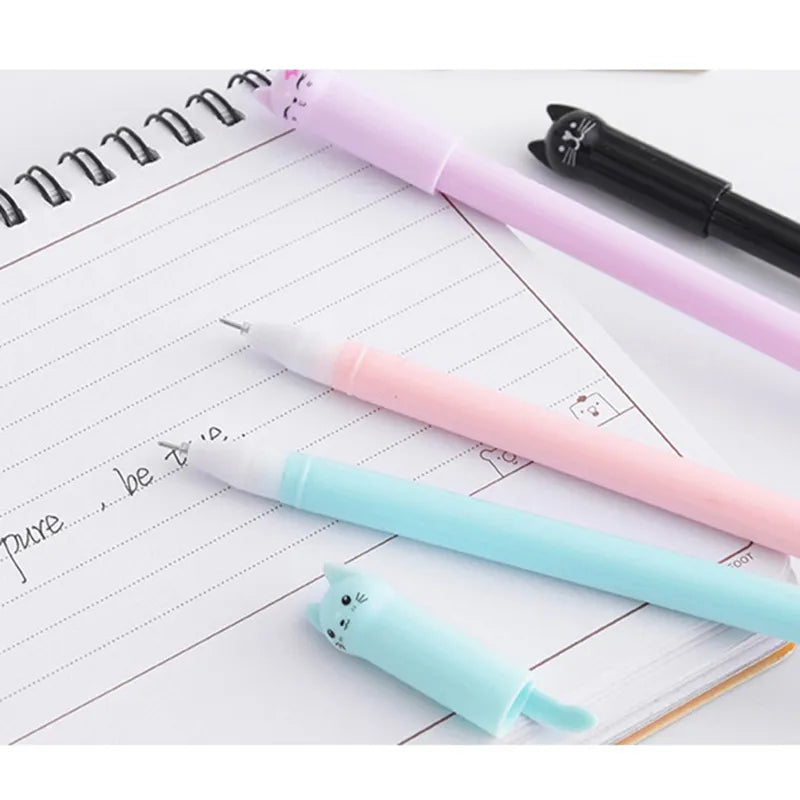 Kawaii Cat Gel Pens- Set of 6