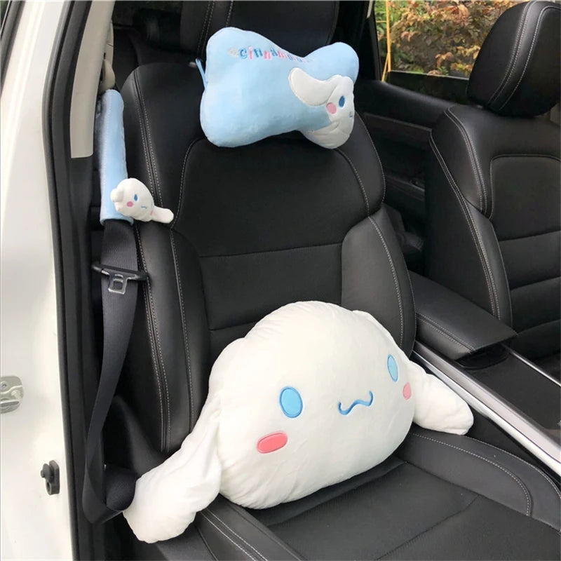 Sanrio Cinnamoroll Headrest Pillow Seat Belt Cover Cushion