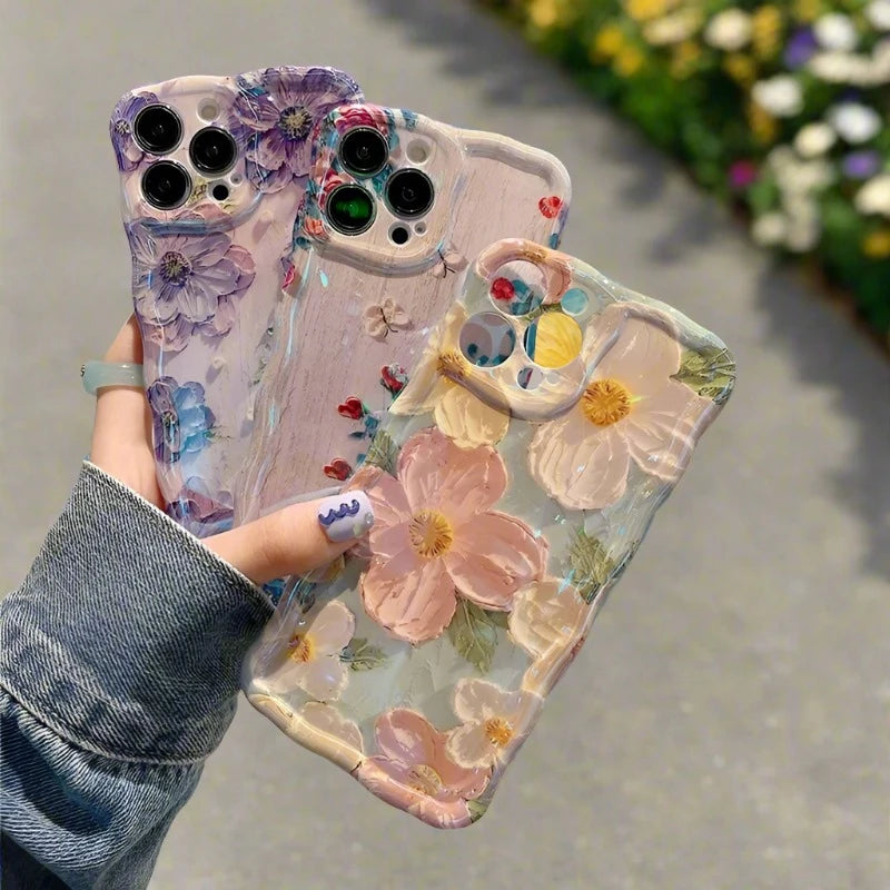 Blossom Glow iPhone Case- Lavendar