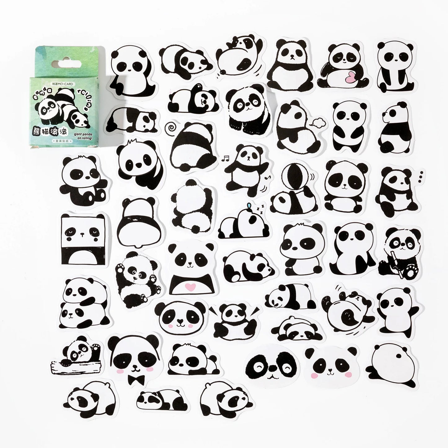 Panda Themed Stickers- 45 pcs