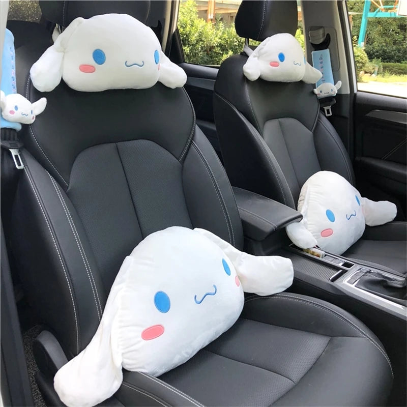 Sanrio Cinnamoroll Headrest Pillow Seat Belt Cover Cushion