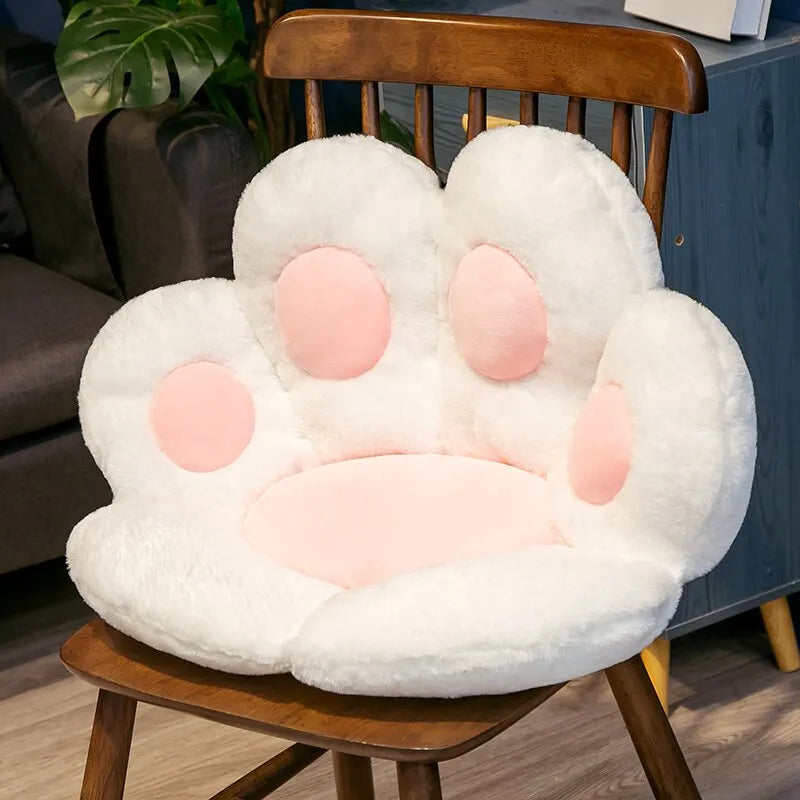 Kawaii Cat Paw Plush Cushion