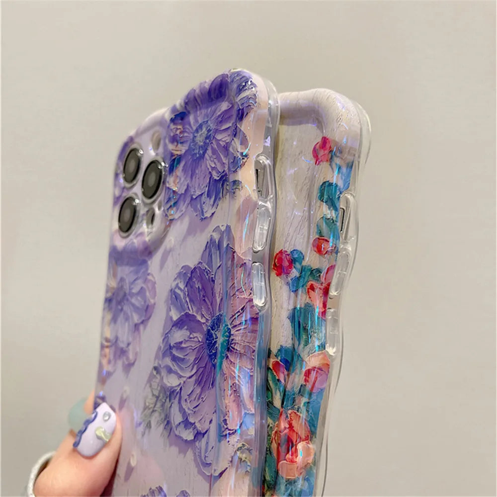 Blossom Glow iPhone Case- Lavendar