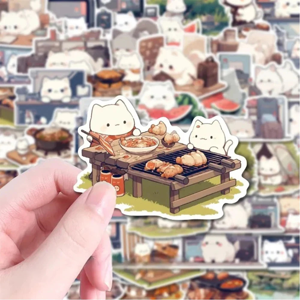 Cute Cartoon Cat Sticker Collection 10/30/54pcs