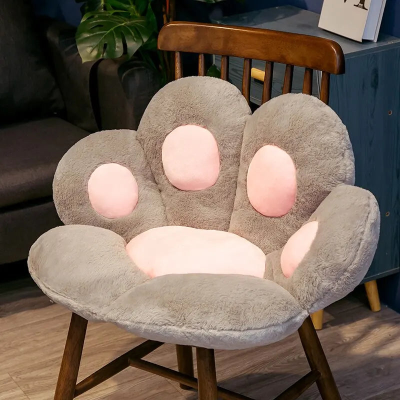 Kawaii Cat Paw Plush Cushion