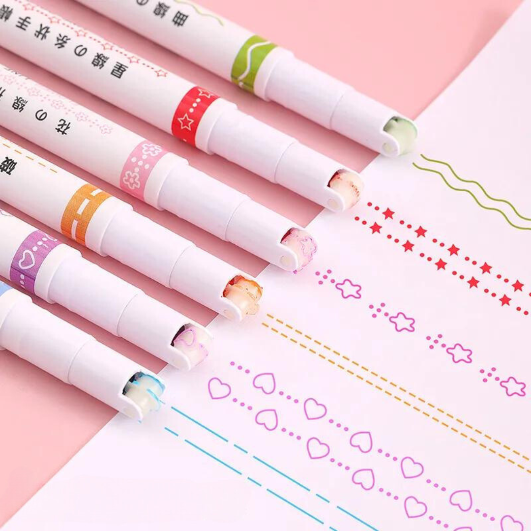 Pattern Precision Tip Pens- 6 pcs