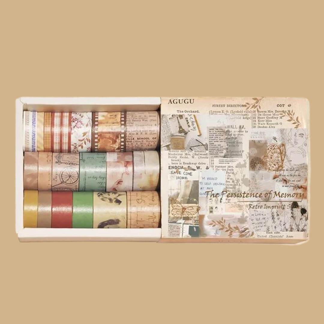 Vintage Washi Tape Set- 20 rolls