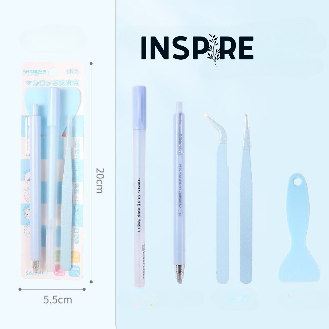 Ensemble d'outils pour scrapbooking Essentials - 4 pièces