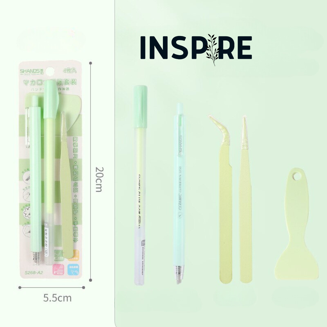 Ensemble d'outils pour scrapbooking Essentials - 4 pièces