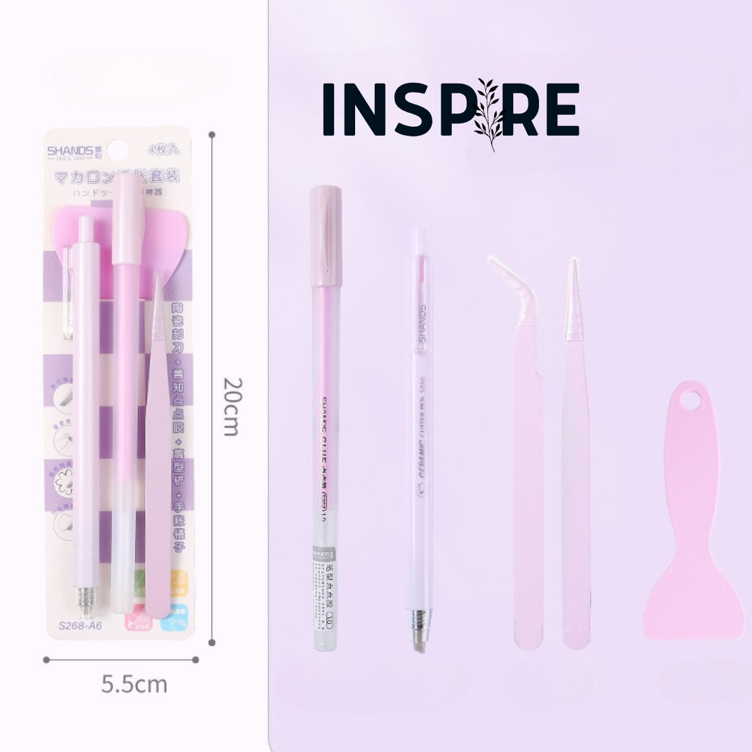 Ensemble d'outils pour scrapbooking Essentials - 4 pièces