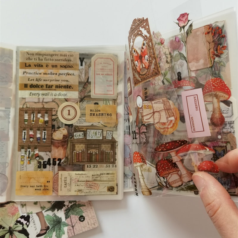 Journal d'autocollants DIY « Bonheur » - 20 feuilles